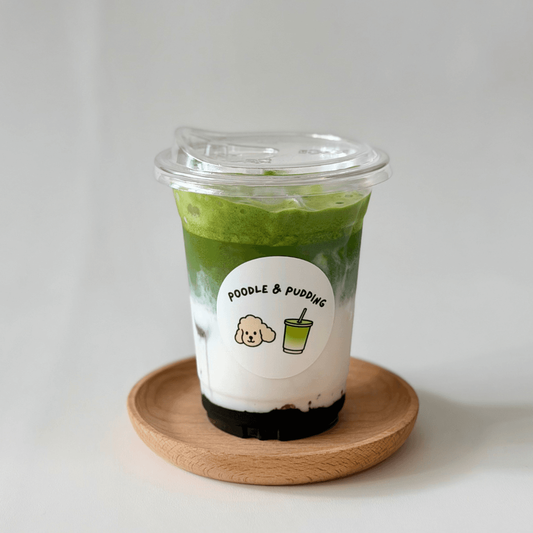 Blueberry Matcha Latte 🫐